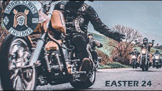 SATANS SLAVES MC SOUTH DEVON Motorcycle Club Easter 2024 [upl. by Adrell17]