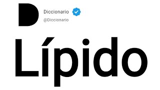 Lípido Significado En Español [upl. by Ecneitap]