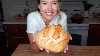 Homemade Bread for Beginners EASY Recipe in 5 Minutes of Hands On Time a Day [upl. by Codie]