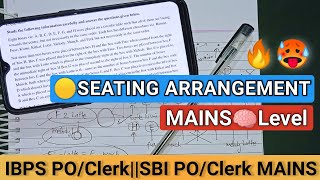 MAINS Level🥵✅Circular Seating Arrang By using THREAD Method💪🏻 ankushlamba bankexams2024 [upl. by Aurelea]