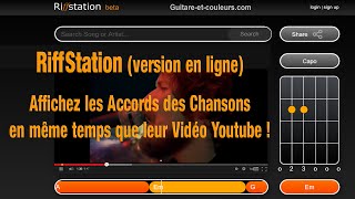 RiffStation  affichez les accords des chansons en même temps que leur vidéo Youtube [upl. by Emmalyn433]