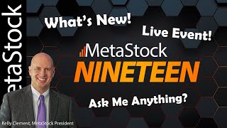 Whats New in MetaStock 19  LIVE with Kelly Clement MetaStock President [upl. by Trembly]