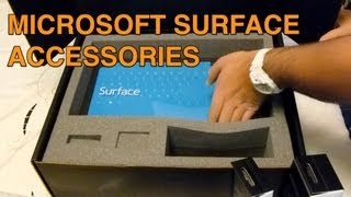 Microsoft Surface Touch Cover Type Cover and other accessories unboxing [upl. by Stoneman]