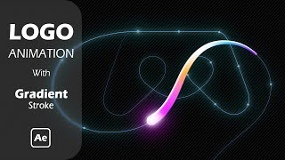 After Effects Tutorial  Pro Logo Animation with Gradient Stroke [upl. by Linus]