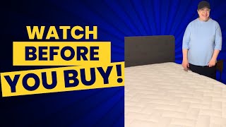 Review and Demo of 10in Hybrid Euro Top Mattress Bed in a Box [upl. by Ecyar]