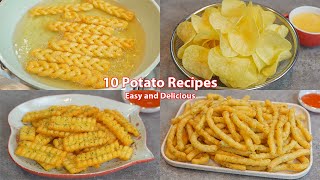 10 Amazing Potato Recipes  Collections  Potato Chip  French Fries  Potato Sticks  Potato Snacks [upl. by Artinak]