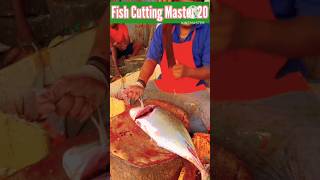 Advanved Giant Trevally Sea Fish Cutting Skills in Knife l 😍 l shorts viral trending [upl. by Ettezel]