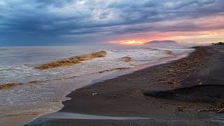 El Mar Embravecido debido a la Dana causa estragos en la Playa de Benajarafe [upl. by Weinert]