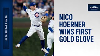 Nico Hoerner wins first Gold Glove Award [upl. by Hasin]