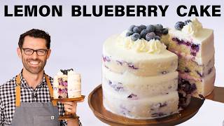 Easy Lemon Blueberry Cake Recipe [upl. by Atihana]