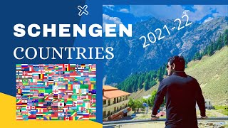 Schengen countries list 2022  umarahmed1 [upl. by Ahsiuqet]