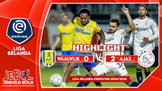 Hasil Laga RKC Waalwijk VS Ajax  Liga Belanda Eredivisie 20242025  Senin 300924 [upl. by Trebeh]