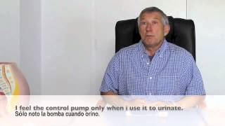 INCONTINENCE TESTIMONY TEMOIGNAGE ARTIFICIAL URINARY SPHINCTER URINAIRE ARTIFICIEL PATIENT 1 [upl. by Adnalro315]