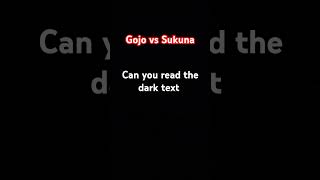 Can you read the text  Comment For Gojo  jujutsukaisen trendingshorts readthetext shortsviral [upl. by Beutler]