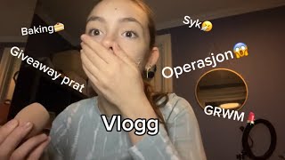 OPERASJON😱GRWM💄GIVEAWAY PRAT [upl. by Nivej954]