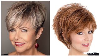 New Short Pixie Hair styles and Hair Dye Colour ideas for women 2024 [upl. by Dnaltiac]