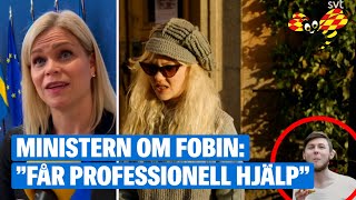 Jämställdhetsminister Paulina Brandberg L har fobi för bananer [upl. by Aenaj]