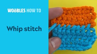 How to whip stitch in crochet [upl. by Niple902]