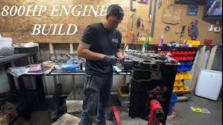 800HP 59L Cummins Engine Build [upl. by Elatan279]