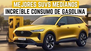 Los 7 mejores SUV medianos con un consumo de gasolina increíble 2024 [upl. by Yeliah]