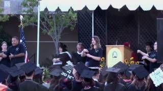 Cuyamaca College June 2016 Commencement ASL Song Performance Unwritten by Natasha Bedingfield [upl. by Boote562]