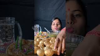 MY TODAY MENU LOTS OFF PUCHKAJALJEERA PANISIMPLE PANI mukbang eatingchallengeindia 👍🏻 [upl. by Phares]