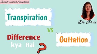 Plant Physiology l Differences between transpiration amp guttation l Bioinformatics Simplified [upl. by Pax]