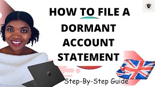 How to file your companys dormant account statement on UK Companies House  step by step guide [upl. by Marmawke]