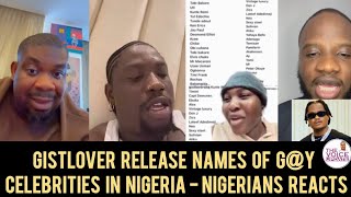 Very Dark Man Sho¢king Revelation As Gistlover Leaks Names Of Gy Celebrities Nigerians Reacts [upl. by Cyrano801]