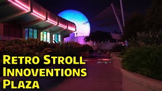 Retro Stroll  Innoventions Plaza at Epcot  Future World  Walt Disney World [upl. by Alyehs]