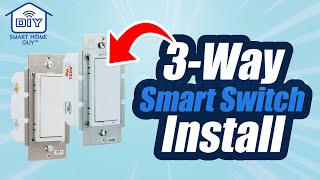 DIY 3Way Switch GE  Leviton Smart Switch Installation ZWave [upl. by Cummings430]