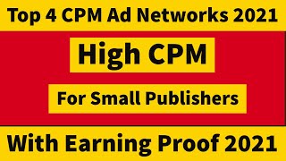 Top 4 Best AdSense Alternative Ad Networks Review and Earning Proof CPM ad Networks Instant Approval [upl. by Sylirama]