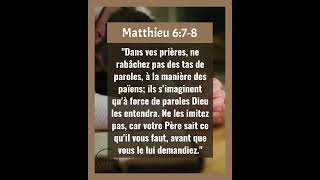 Verset Biblique Du Jour  Matthieu 678  Prier efficacement [upl. by Frick64]