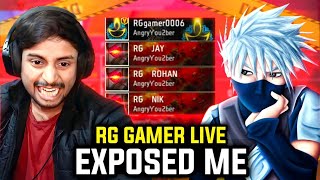 RG GAMER EXPOSED🤯😱 NO MORE ANGRY YOUTUBER💔😨 RGGamerLive [upl. by Chrysler194]