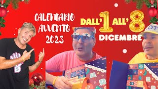 “CALENDARIO AVVENTO 2023” le Sorprese🎁 Dall’1 all’8 DICEMBRETom ed ErmenegildaSBADABEM💥 [upl. by Okwu546]