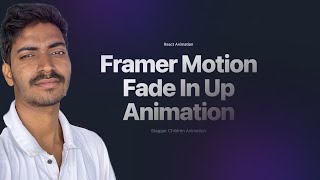 React Text Animation  Framer Motion  Stagger Children [upl. by Alleunamme]