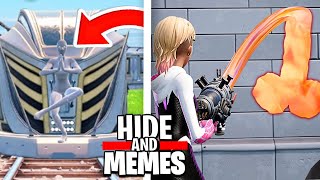 HIDE and MEMES in Fortnite 100 Lachflash [upl. by Alleuqahs]