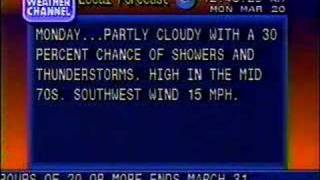 Weather Channel Local Forecast 1995 [upl. by Duster]