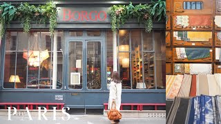 パリのおしゃれなインテリアショップampランチ、刺繍のブローチ、自宅クリスマス、イルミネーション Paris vlog [upl. by Lucian]