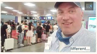 Big Guys Travel review of a transfer at Xiamen Airport and the flight from Xiamen to Phnom Penh [upl. by Kcirtap]