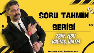 Zarf Edat Bağlaç  Ünlem  PDF  SORU TAHMİN SERİSİ  RÜŞTÜ HOCA [upl. by Yrffej331]