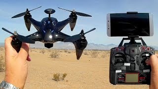 Xinlin Shiye X198 Brushless GPS Follow Me Drone Flight Test Review [upl. by Erual]