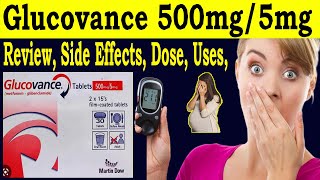 Glucovance 500mg5mg Review  metformin 500mg and glibenclamide 5 mg tablets  Uses Side Effects [upl. by Jelena912]