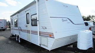 Sold HaylettRVcom  2001 Jayco Qwest 256D Used Rear Kitchen Travel Trailer RV [upl. by Ainerbas]