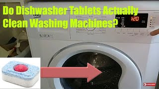 Do Dishwasher Tablets Actually Clean Washing Machines  Urban Myth Explorer [upl. by Eerat959]