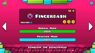 Geometry Dash  Level 21 Fingerdash All Coins [upl. by Ecirtak]