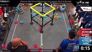 Waianae High School VEX Robotics High Stakes Tournament Finals [upl. by Philly948]