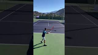 Tennis  Diego Schwartzman practice in 2022 Indian Wells BNP Open Court Level [upl. by Temirf]