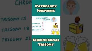 Chromosomal Trisomy mnemonic  Pathology Genetics Medicine  shorts [upl. by Oflodur866]