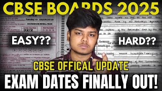 Cbse Boards 2025 Kab se Start Hoga  Tough or Easy Cbse latest update [upl. by Noli]